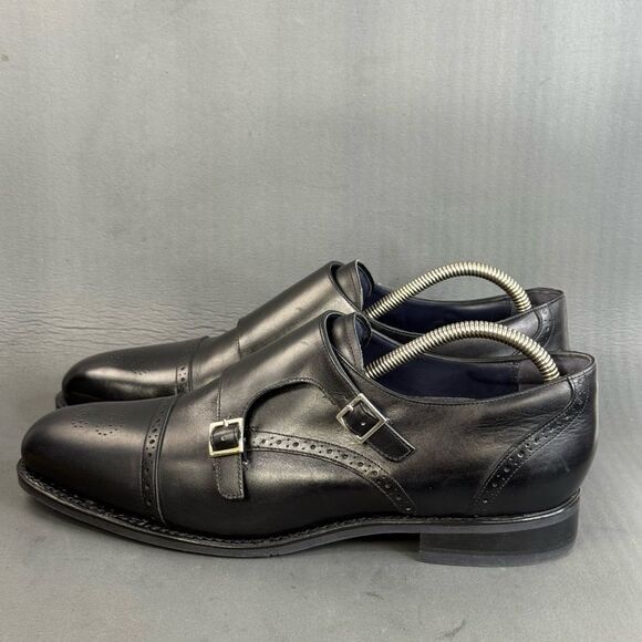 Charles Tyrwhitt black double monk strap performance Goodyear welted size 11 main image 8